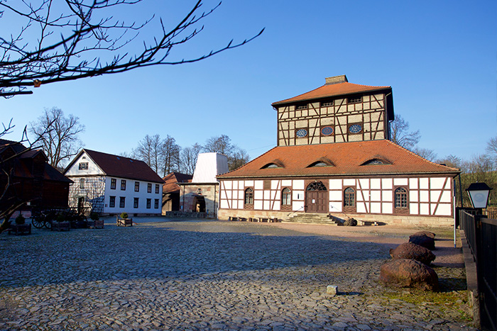 Gebäude im Fachwerkstil