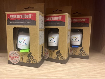 Swiss Trail Bell Floh-Seligenthal Edition in Verpackung, Konfliktverhinderer für Biker